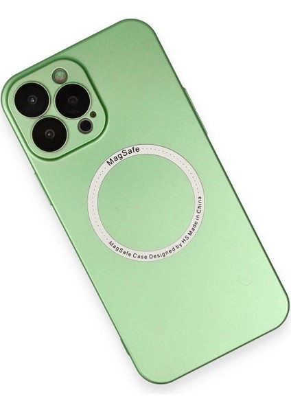 Bfs iPhone 13 Pro Kılıf Jack Magneticsafe Lens Silikon - Yeşil modelleri