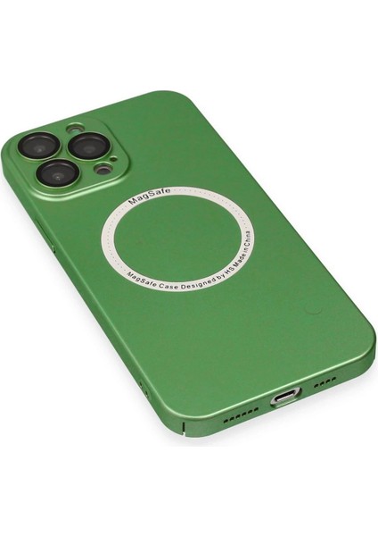 Bfs iPhone 13 Pro Kılıf Jack Magneticsafe Lens Silikon - Yeşil indirimleri