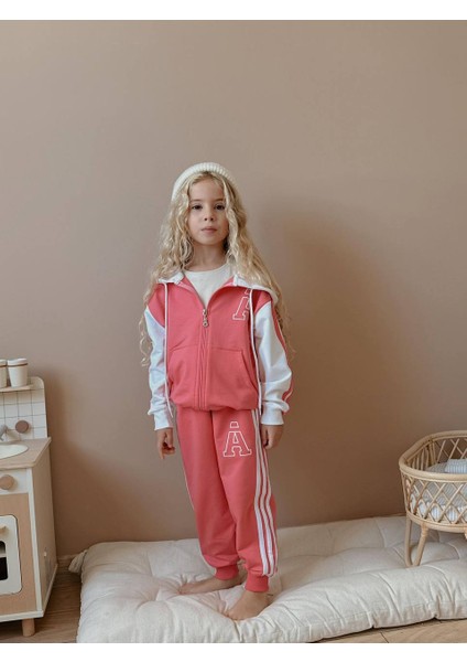 Kız Çocuk Kapüşonlu Kolej Hırkalı Kışlık Takım fiyatları
