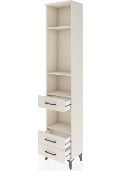 Arges Dolap 4 Raflı 3 Çekmeceli 44X30X221 Aytaşı-Aytaşı fırsatları