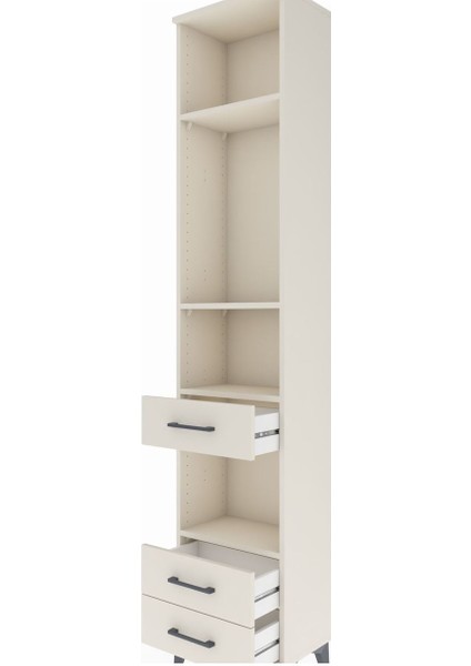 Arges Dolap 4 Raflı 3 Çekmeceli 44X30X221 Aytaşı-Aytaşı indirimleri