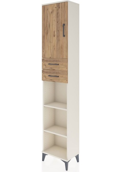 Arges Dolap 4 Raflı 2 Çekmeceli Tek Kapaklı 44X30X221 Aytaşı-Çam modelleri