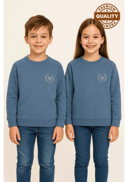 Erkek Kız Çocuk Reglan Kol Premium Kalite Sweatshirt - 1004/1005