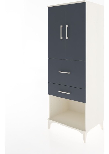 Hyperion Dolap 3 Raflı 2 Çekmeceli 2 Kapaklı 60X44X163 Aytaşı-Antrasit modelleri