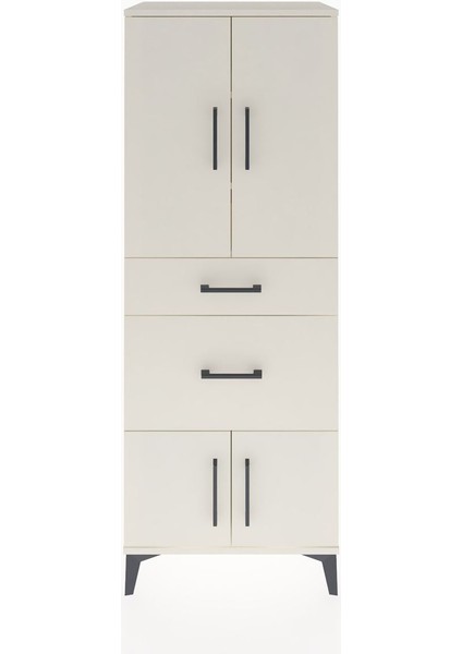 Hyperion Dolap 3 Raflı 2 Çekmeceli 4 Kapaklı 60X44X163 Aytaşı-Aytaşı