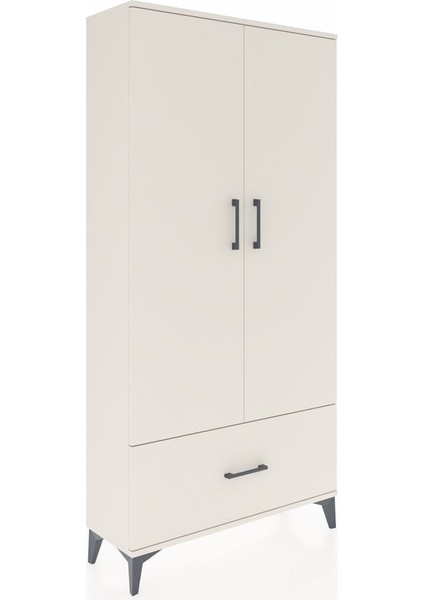 Arges Dolap 4 Raflı Tek Çekmeceli 2 Kapaklı 88X30X182 Aytaşı-Aytaşı fiyatları