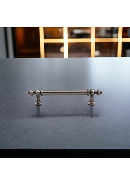 Mobilya Çekmece Mutfak Dolabı Dolap Kapak Kulpları Kulb Kulpu Antik Nikel Metal Kulp 128 mm fırsatları