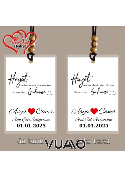 Kişiye Özel Isimli, Fotoğraflı ve Sözlü Araba Süsü - Araba Dikiz Aynası Süsü - Size Özel Hediye fiyatları