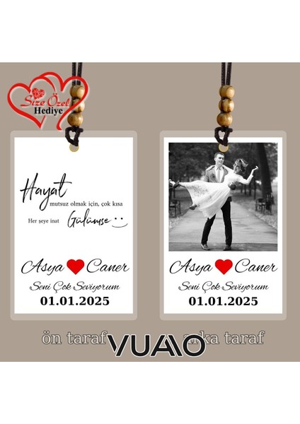 Kişiye Özel Isimli, Fotoğraflı ve Sözlü Araba Süsü - Araba Dikiz Aynası Süsü - Size Özel Hediye modelleri