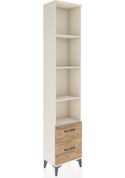 Arges Dolap 4 Raflı 2 Çekmeceli 44X30X221 Aytaşı-Çam fiyatları