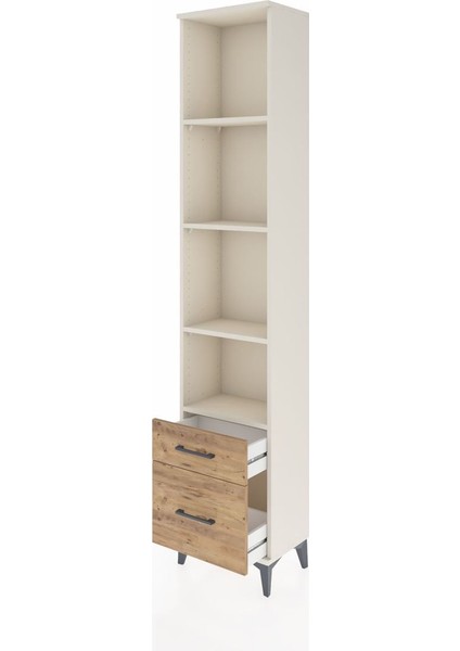 Arges Dolap 4 Raflı 2 Çekmeceli 44X30X221 Aytaşı-Çam fırsatları