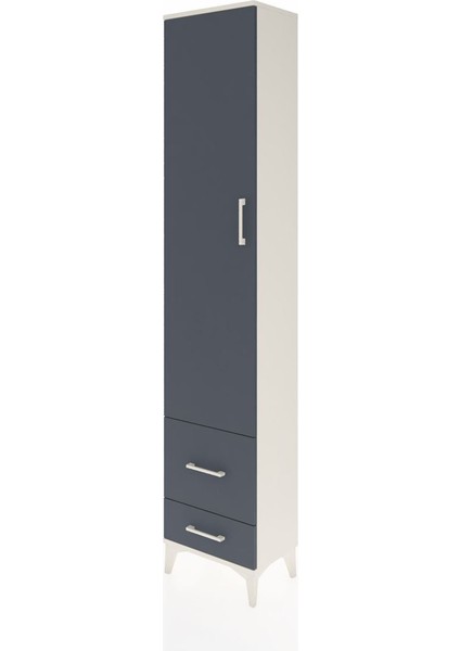 Arges Dolap 4 Raflı 2 Çekmeceli Tek Kapaklı 44X30X221 Aytaşı-Antrasit modelleri