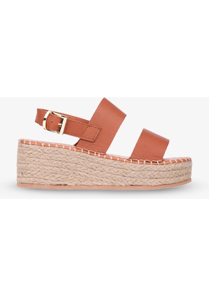 Kalın Taban Kadın Sandalet Taba