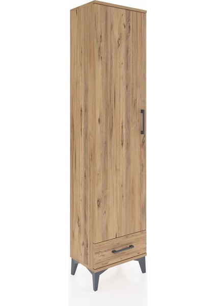 Arges Dolap 2 Raflı Tek Çekmeceli Tek Askılı 44X30X182 Çam-Çam fiyatları