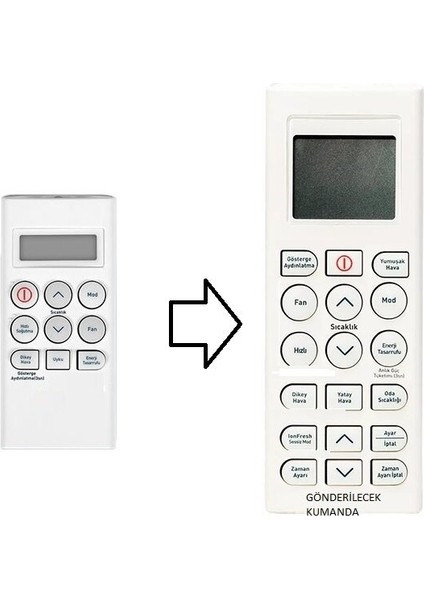 Klima Kumanda- Eşdeğer