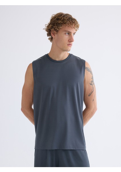 Yeni Sezon Bisiklet Yaka Erkek Kolsuz Tişört