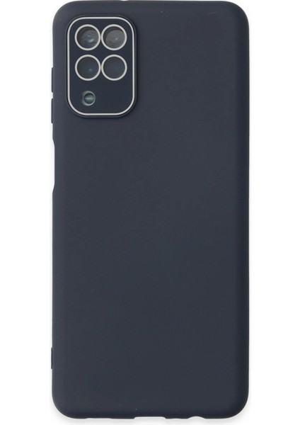 Bfs Samsung Galaxy A22 Kılıf Lansman Glass Kapak - Lacivert