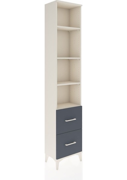 Arges Dolap 4 Raflı 2 Çekmeceli 44X30X221 Aytaşı-Antrasit fiyatları