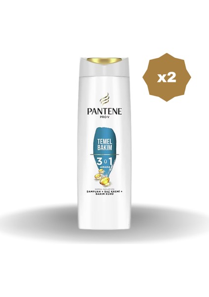 Temel Bakım 3'ü 1 Arada Şampuan 400 ml - (2 Adet)