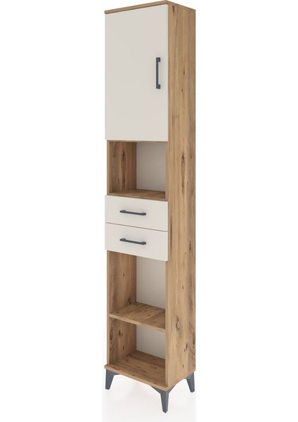 Arges Dolap 4 Raflı 2 Çekmeceli Tek Kapaklı 44X30X221 Çam-Aytaşı modelleri