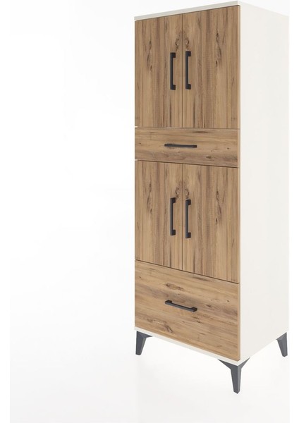 Hyperion Dolap 2 Raflı 2 Çekmeceli 4 Kapaklı 60X44X163 Aytaşı-Çam modelleri
