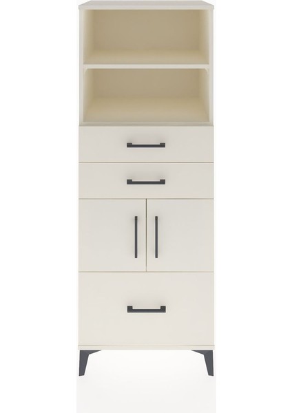 Hyperion Dolap 3 Raflı 3 Çekmeceli 2 Kapaklı 60X44X163 Aytaşı-Aytaşı