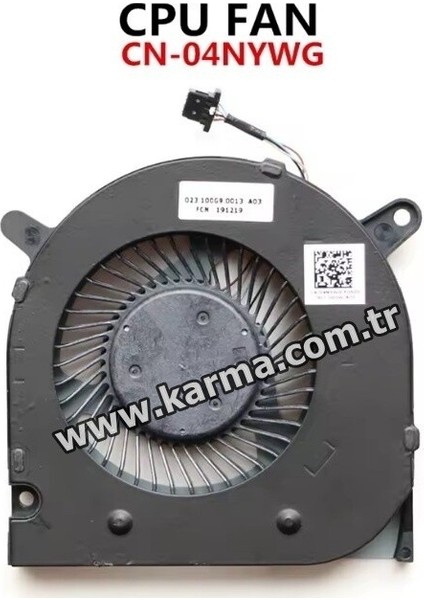 Dell P89F003 Notebook Cpu, Işlemci Fanı
