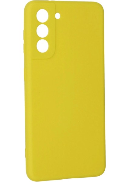 Bfs Samsung Galaxy S21 Kılıf Nano Içi Kadife Silikon - Sarı modelleri