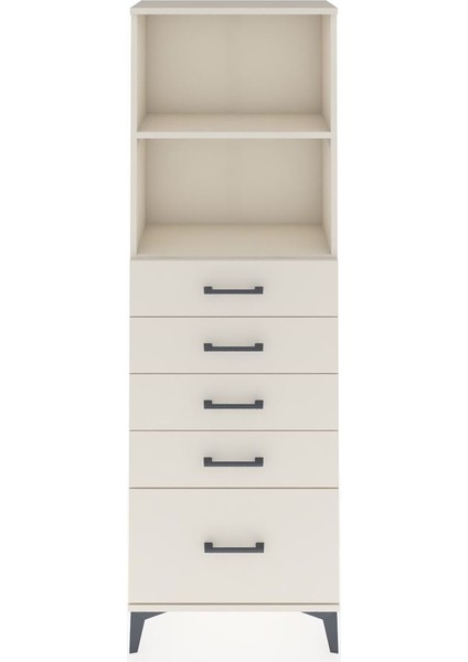 Arges Dolap 2 Raflı 5 Çekmeceli 60X30X182 Aytaşı-Aytaşı