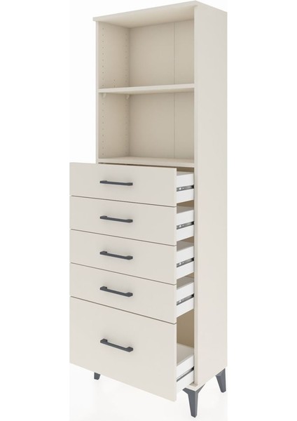 Arges Dolap 2 Raflı 5 Çekmeceli 60X30X182 Aytaşı-Aytaşı fırsatları