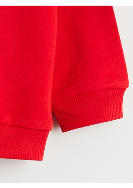 Yeni Sezon Bisiklet Yaka Atatürk Baskılı Erkek Çocuk Sweatshirt modelleri
