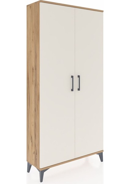 Arges Dolap 2 Kapaklı Tek Askılı 88X30X182 Çam-Aytaşı fiyatları