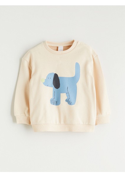 Yeni Sezon Bisiklet Yaka Erkek Bebek Sweatshirt ve Pantolon 2'li fiyatları