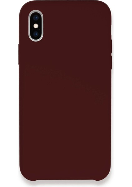 Bfs iPhone Xs Max Kılıf Lansman Legant Silikon - Bordo