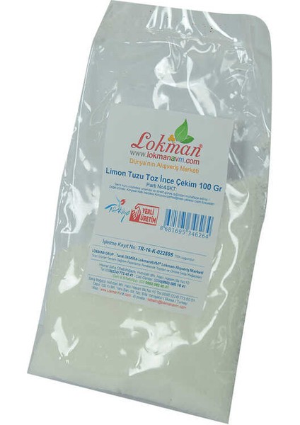 Limon Tuzu Toz Ince Çekim 100 gr Paket modelleri