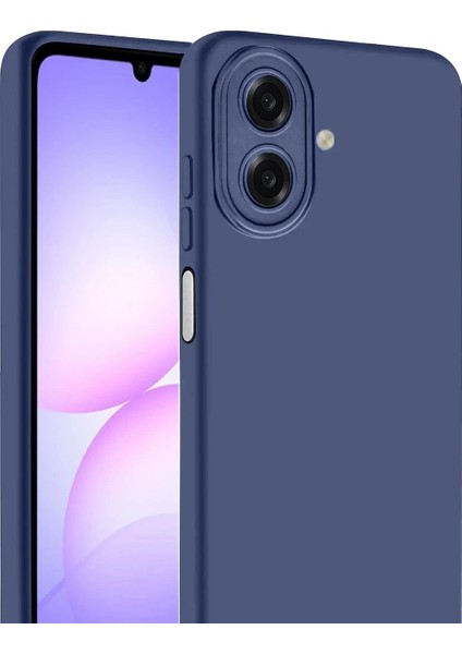 Bfs Samsung Galaxy A07 Nano Içi Kadife Silikon - Lacivert