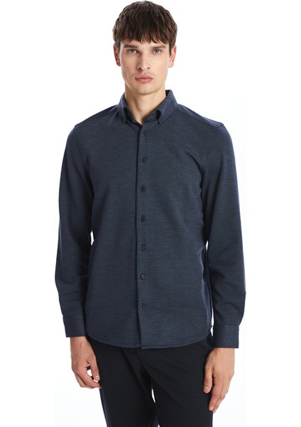 Yeni Sezon Slim Fit Uzun Kollu Erkek Gömlek