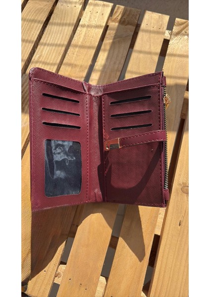 Kadın Trend Dokulu Portföy Cüzdan - Fermuarlı ve Kartlık Bölmeli modelleri