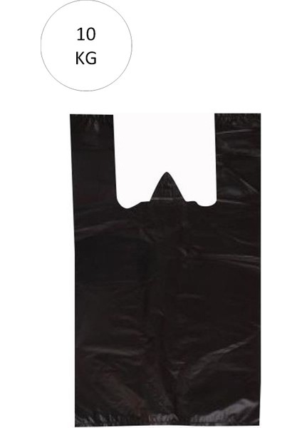 Siyah Atlet Poşet Küçük Boy 25X45 cm Takriben 1.110 Adet 10 kg