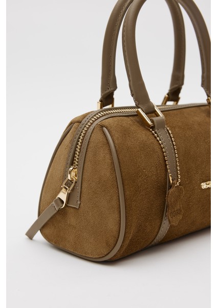 Suvea Vizon Süet Deri Çapraz Çanta modelleri