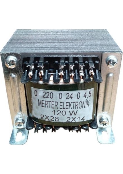 König K-166 2X28 0-24 V / 120 Watt Besleme Trafosu (2X14-04.5V)