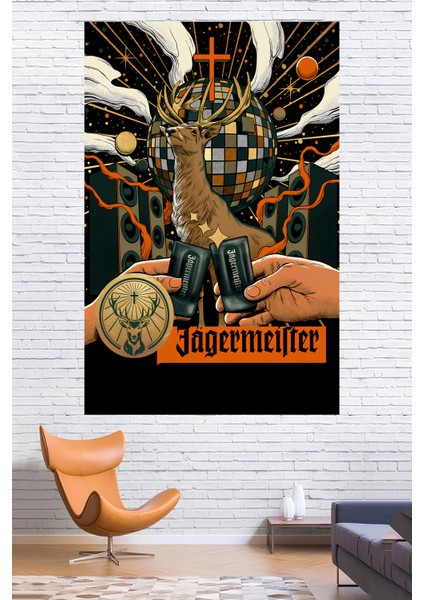 Jager Estetik Duvar Örtüsü Duvar Halısı Wall Tapestry