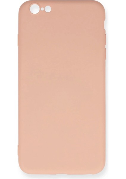 Bfs iPhone 6 Plus Kılıf Nano Içi Kadife Silikon - Pudra