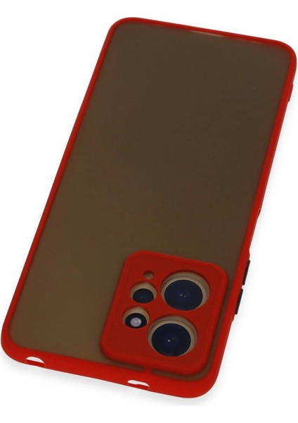Bfs Xiaomi Redmi Note 12 4g Kılıf Montreal Silikon Kapak - Kırmızı modelleri