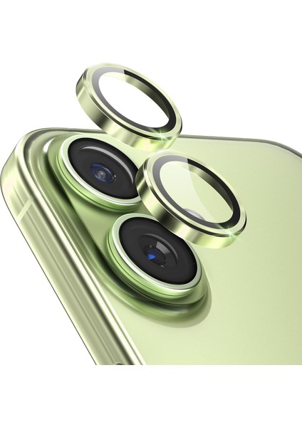 iPhone 17 Kılıf Aparatlı Kamera Koruma Renkli Lens Koruyucu Temperli Cam Koruma