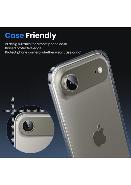 iPhone 17 Air Kılıf Aparatlı Kamera Koruma Renkli Lens Koruyucu Temperli Cam Koruma fiyatları