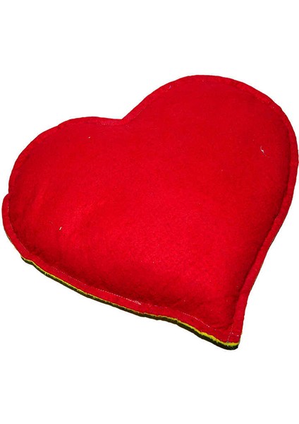 Kalp Desenli Doğal Kaya Tuzu Yastığı Sarı - Kırmızı 2-3 kg fiyatları