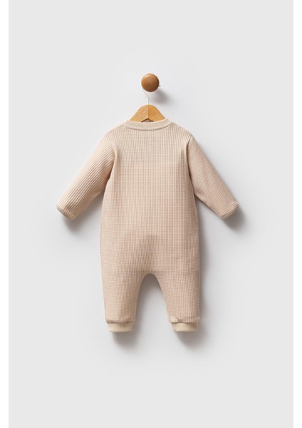 %100 Pamuk / %100 Cotton Çıtçıtlı Erkek Bebek Waffle Tulum modelleri