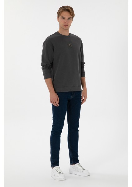 Erkek Antrasit Sweatshirt 50313760-VR006 fırsatları