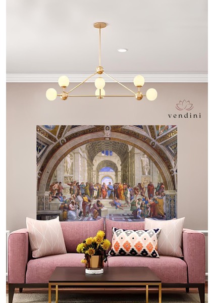 Atina Okulu Tablosu Duvar Örtüsü Duvar Halısı Wall Tapestry fiyatları